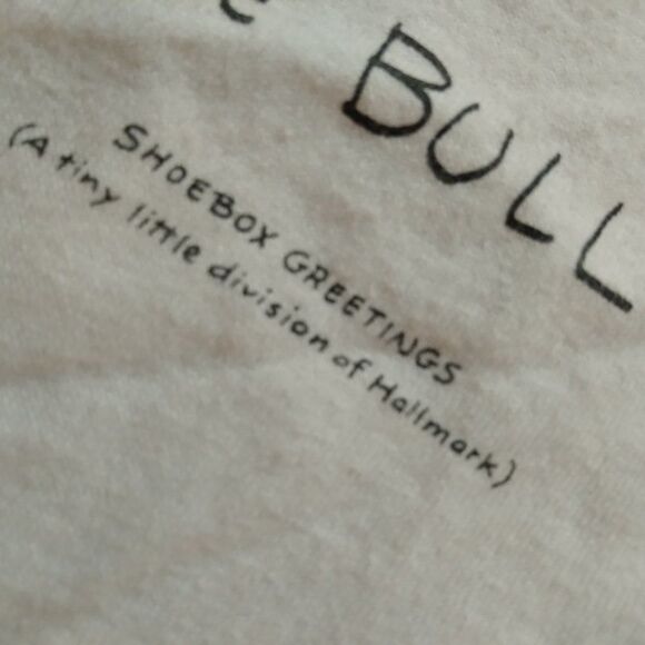 Vintage Shoebox Greetings Cow Bull Joke Parody T-Shirt - Picture 4 of 9